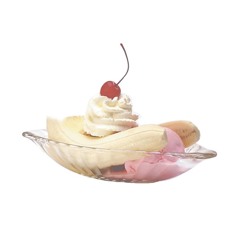 Салатник "Banana Split" 242х99мм h41мм, стекло 1P00116