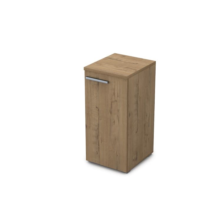 Шкаф узкий (пенал) АЛСАВ Gloss 9П.023.1 teakwood