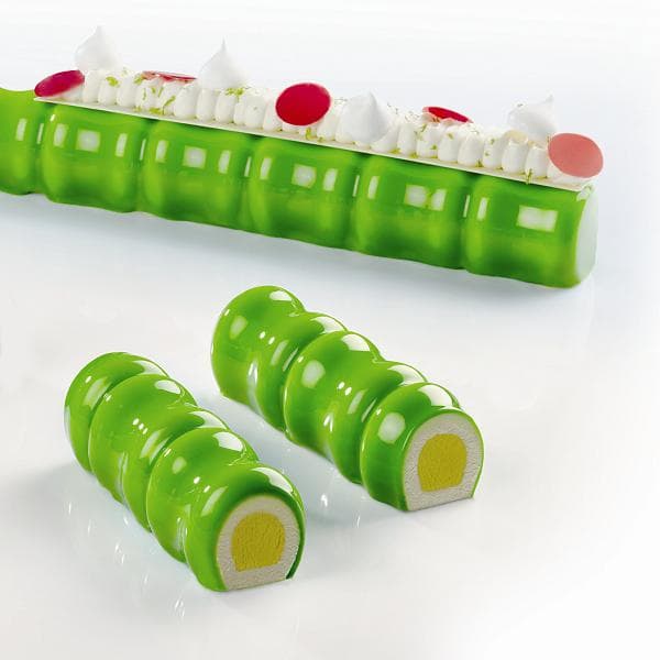 Форма силиконовая PAVONI PAVOFLEX для пирож. 3D "Бамбук" 360х40мм h38мм, 400мл, 5 ячеек