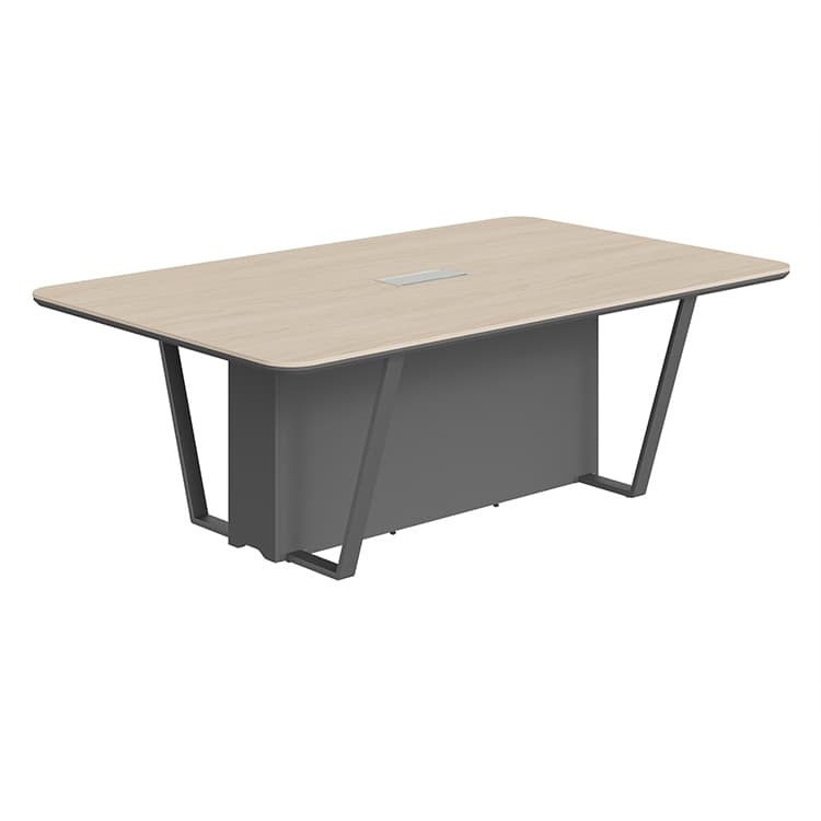 Стол для заседаний Skyland СФ-571722.1 дуб светлый/черный графит 2200х1340х754 LINE