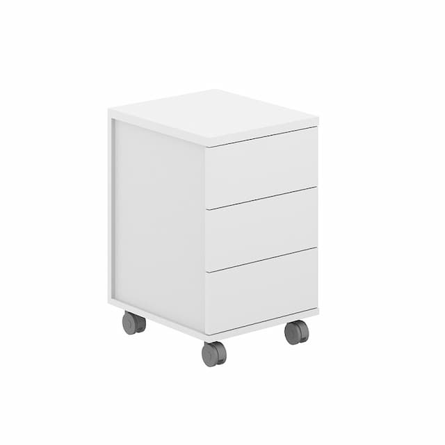 Тумба мобильная с замком Norden Allegro AG.272.WH.WH.WH