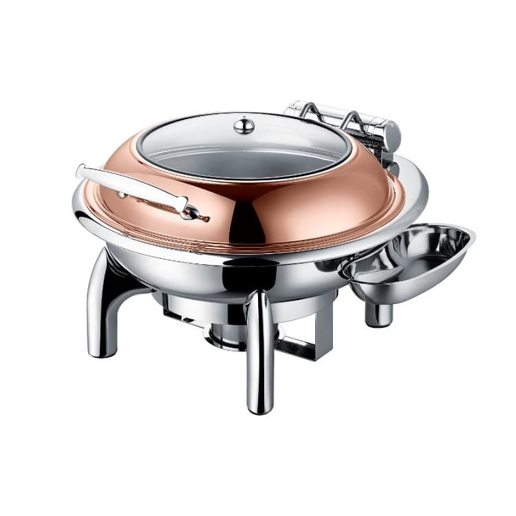 Чафинг-диш Crazy Pan CP-CHD018RG розовое золото