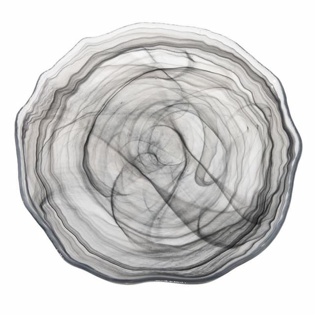 Блюдо ARDACAM Amorf ARD 1967.7 d 21 см h 2 см (стекло, цвет / декор бело-черный)