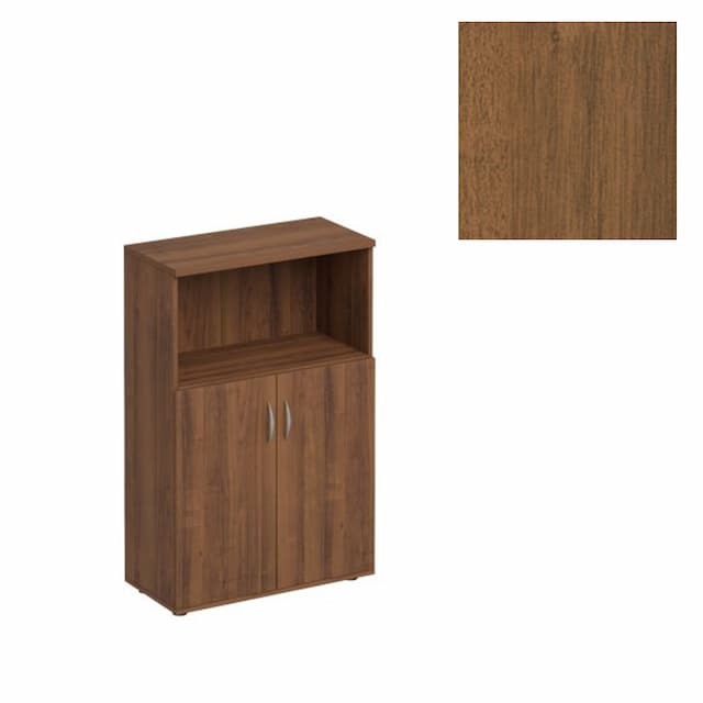 Шкаф для документов полузакрытый Юнитекс Комфорт К.363 ОФ (80x38x123) французский орех
