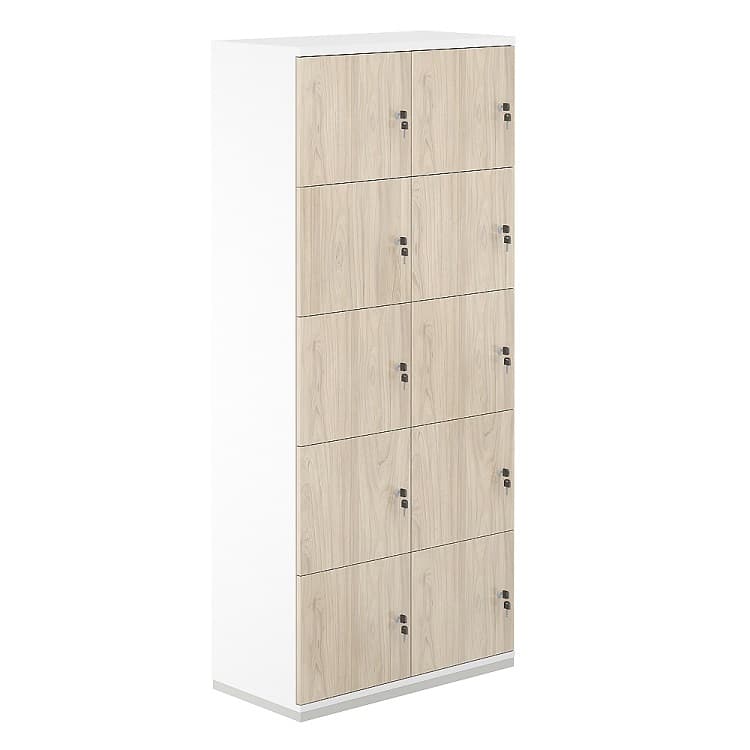 Шкаф-локер 10 ячеек Norden Allegro AG.234.WH.WH.AR