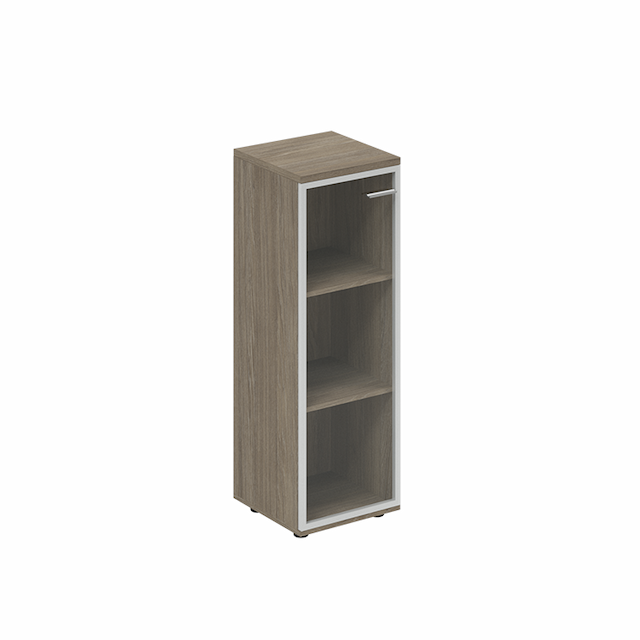 Шкаф средний со стеклом Norden Винг WN.802.OD.AL.L