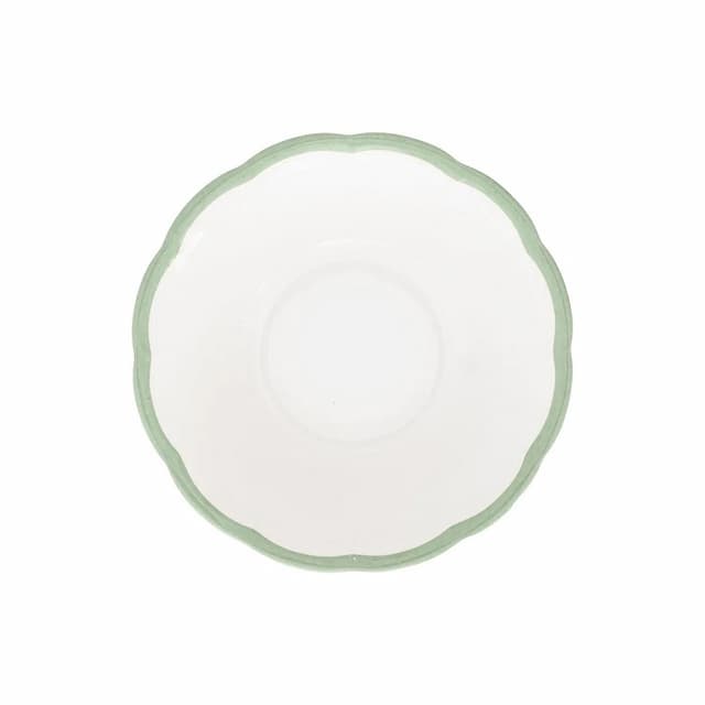 Салатник с цветным кантом (зеленый) Ø 16,8 см Bitossi Petalo PET00110 Bordo verde