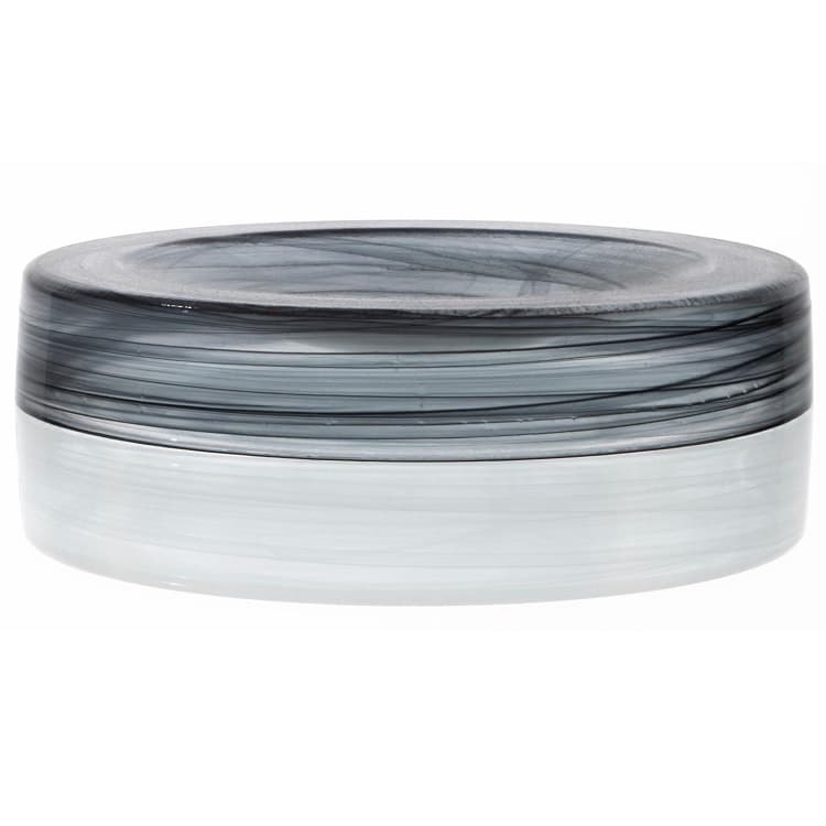 Блюдо ARDACAM Hollow ARD 2013.43 d 30 см h 4 см (стекло, цвет / декор бело-черный)