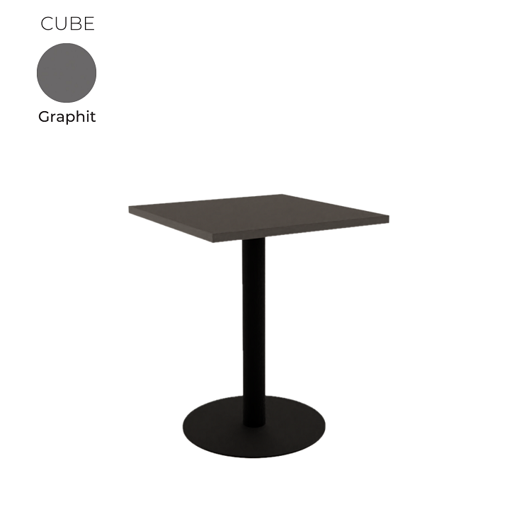 Стол обеденный квадратный Алсав 21CUBE.007 Graphit