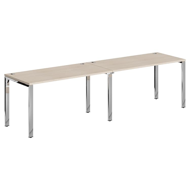 Стол 2-х местный Skyland XGWST 2870.1 бук тиара/нержавеющая сталь 2800х700х750 XTEN GLOSS