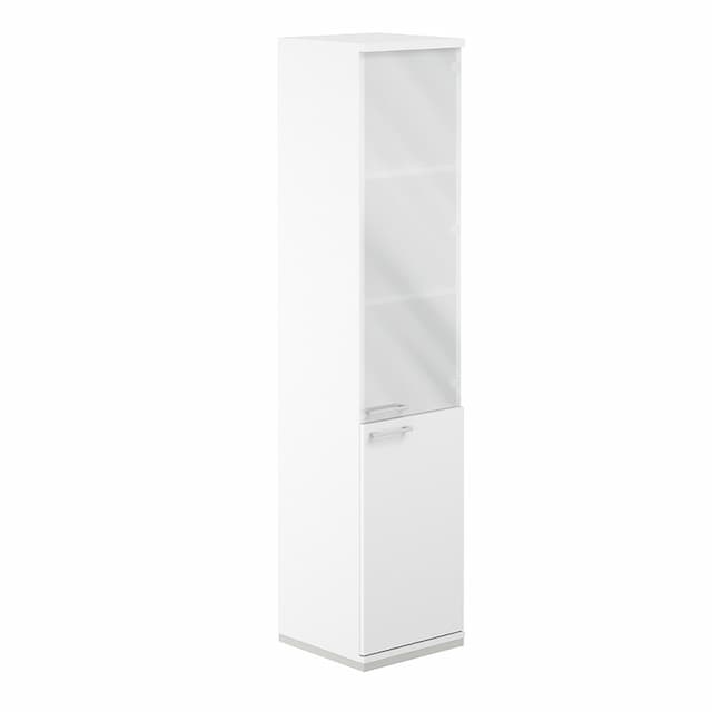 Шкаф со стеклом 5-уровневый Norden Allegro AG.209.WH.WH.WH.GL.R