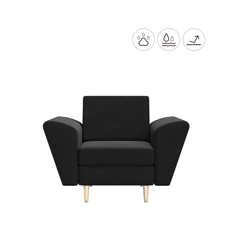 Кресло Мастерфабрик Мазего Saga dark grey ткань рогожка