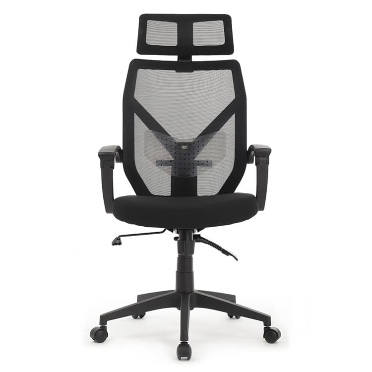 Кресло Riva Chair Oliver W-203AC чёрный пластик/чёрная сетка