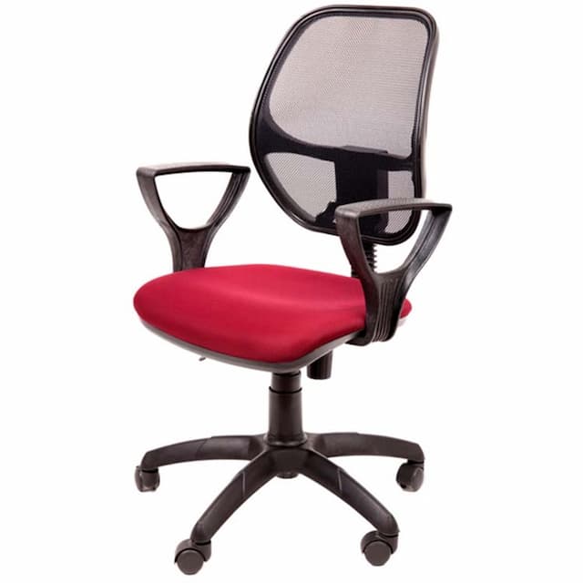 Кресло компьютерное Мирэй Марс new Гольф синхро (красный), ткань цветная серия В