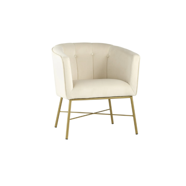 Кресло Клен Штоллен сгр317 с мягким сиденьем (велюр, бежевый)
