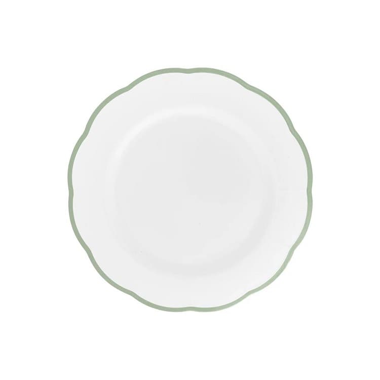 Тарелка с цветным кантом (зеленый) Ø 16 см Bitossi Petalo PET00104 Bordo verde
