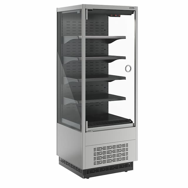 Витрина холодильная Carboma FC20-07 VM 0,7-1 (9006-9005) Cube 2 LIGHT фронт X0