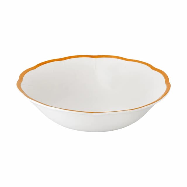 Салатник с цветным кантом (охра) 23,7 см Bitossi Petalo PET00417 Bordo ocra