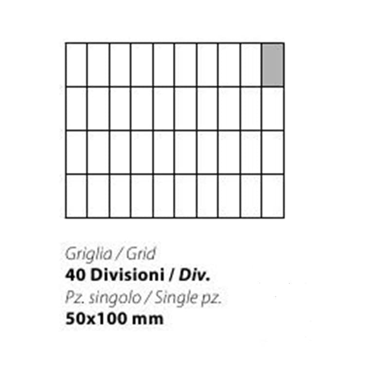 Решетка PANERO G 40 50X100 MM для SQ G RP