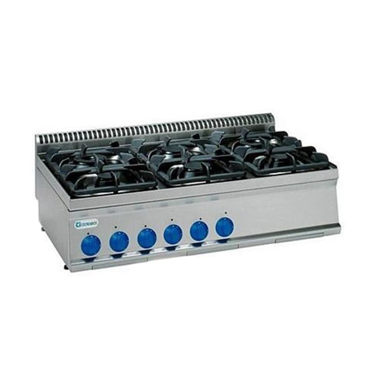Плита 6 конфорочная 700 серии TECNOINOX PC105G7 613003 газ