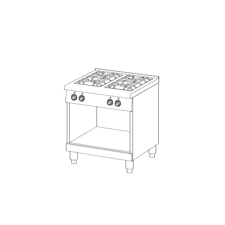 Плита газовая Ascobloc MGH 410
