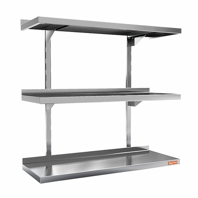 Полка нержавеющая настенная каскадная Hicold НПНК-11/3