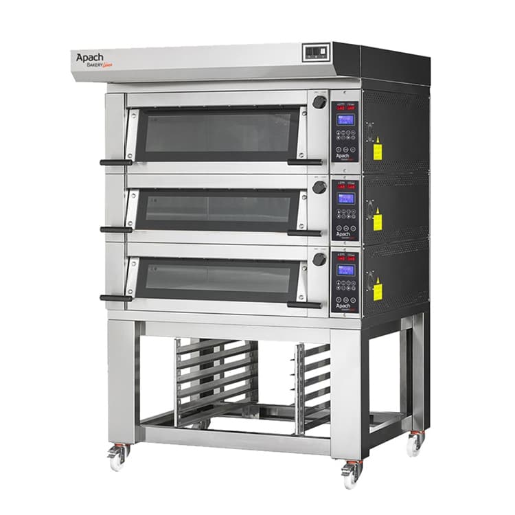 Печь подовая с подставкой с направляющими APACH BAKERY LINE E2K6SHSE DP