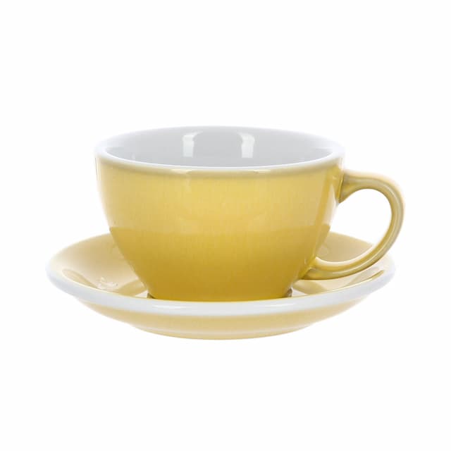 Кофейная пара Loveramics (Лаврамикс) Egg, 300ml, сливочно-желтая